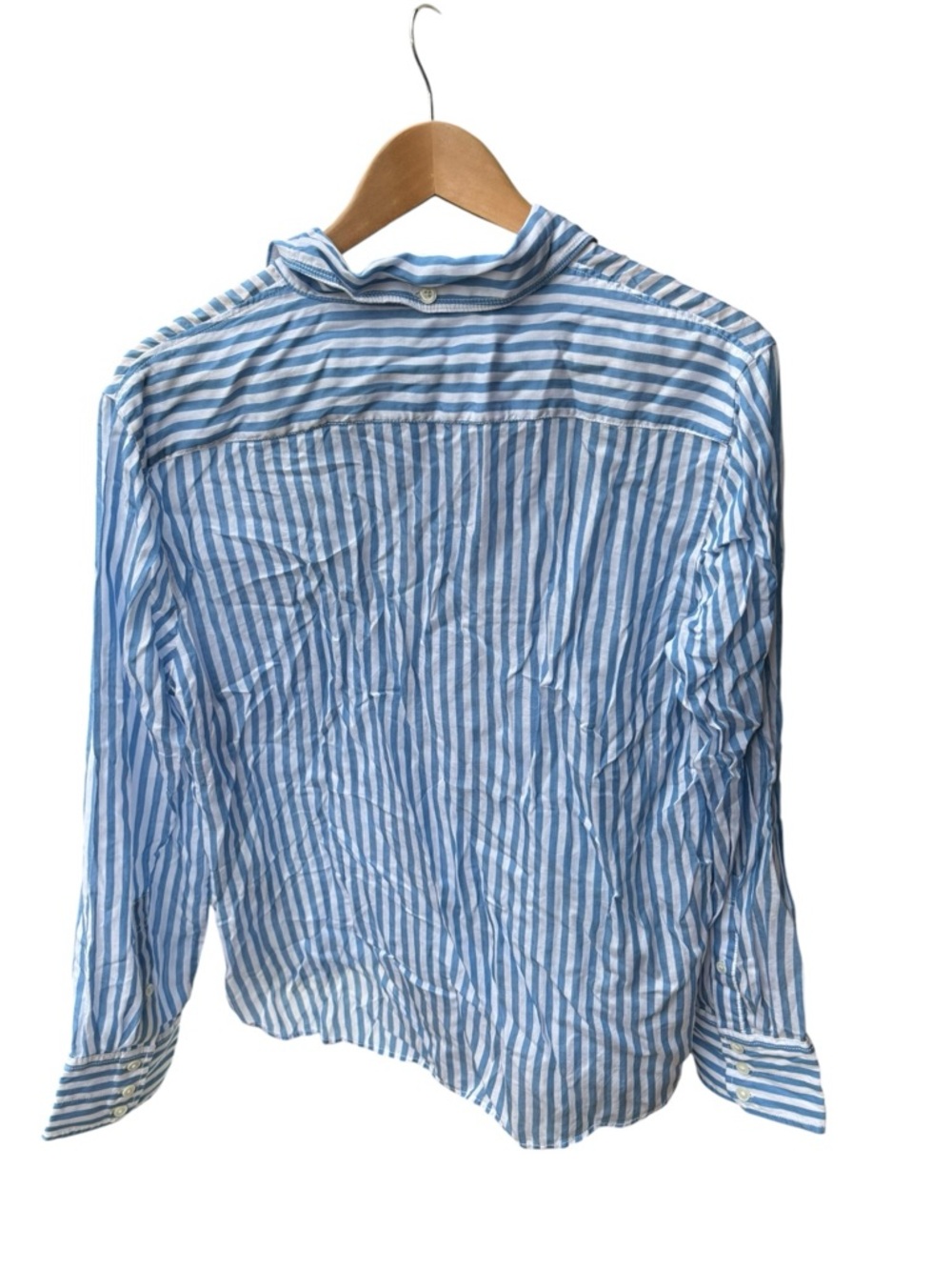 Madewell Stripe Utility Pocket Button-Up Shirt I Size: 14 - Picture 8 of 9